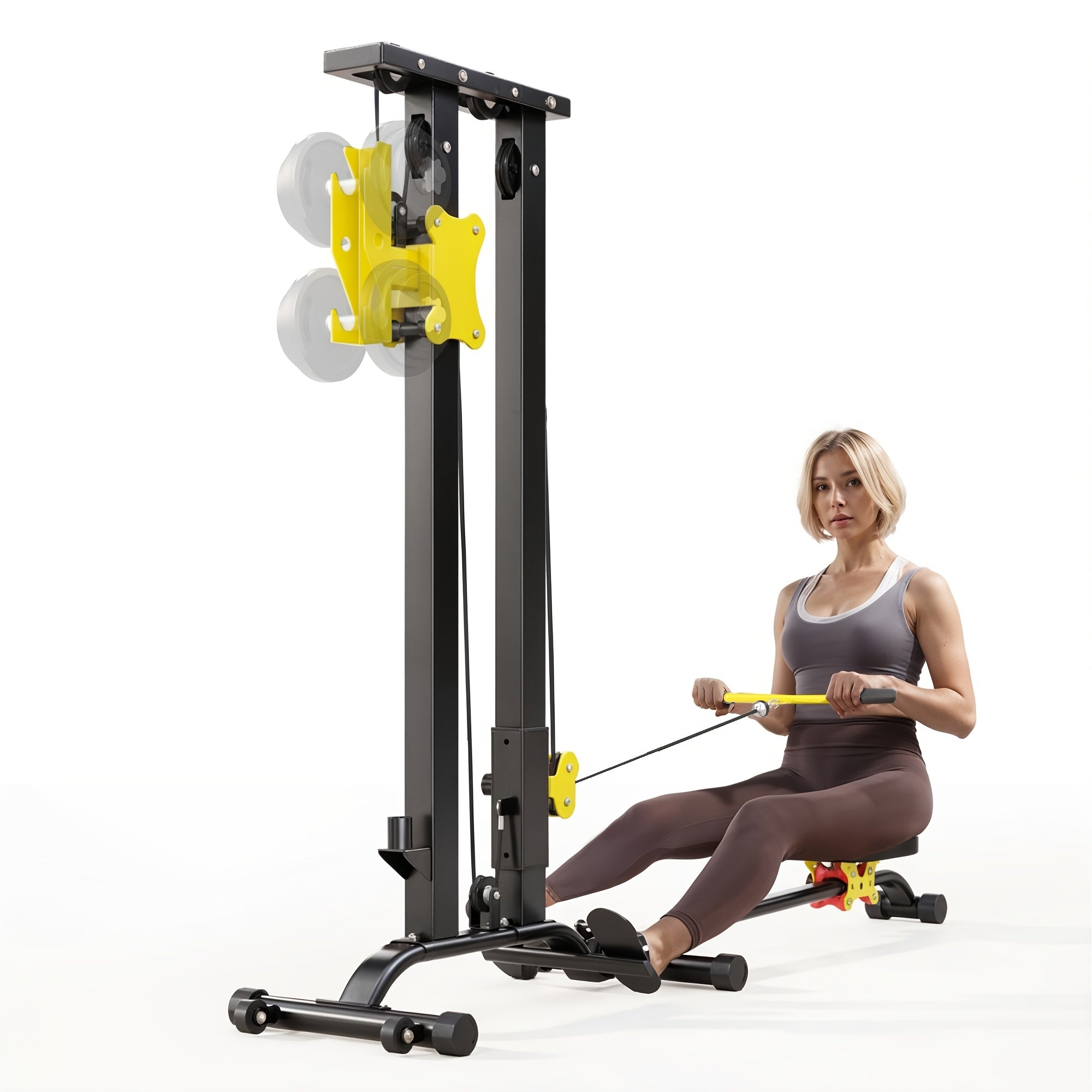 Foldable Multi-Functional Cable Row Machine