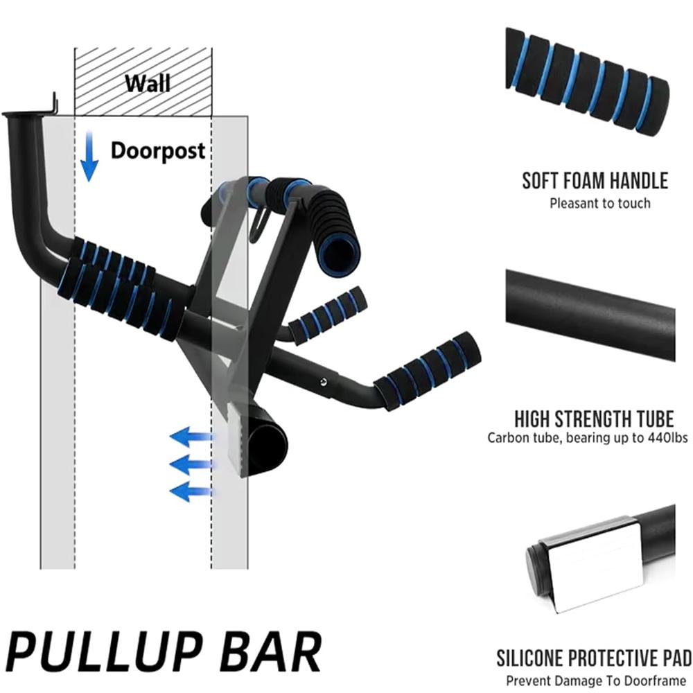 Multi-Grip Doorway Pull-Up Bar