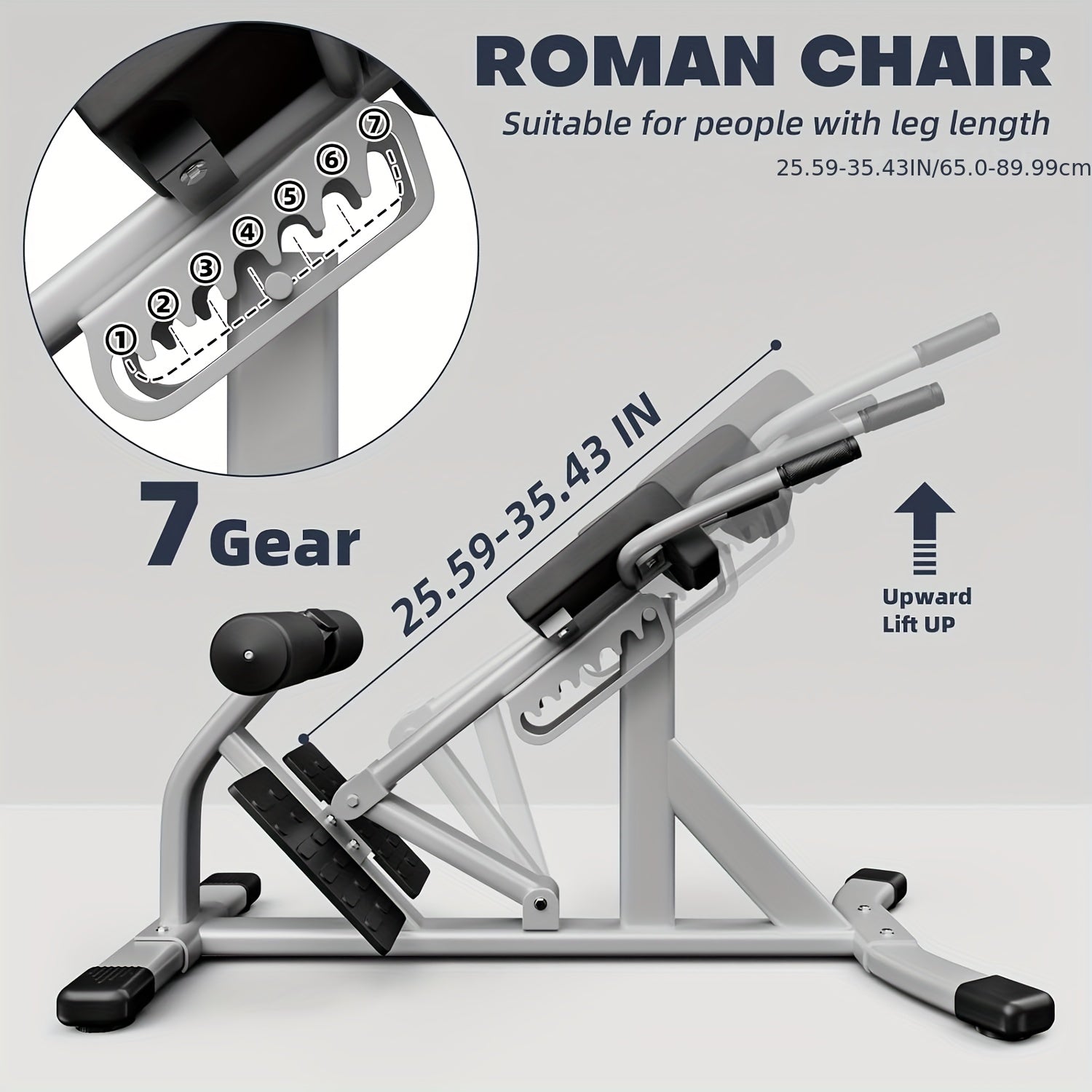 Adjustable Roman Chair Hyperextension Bench
