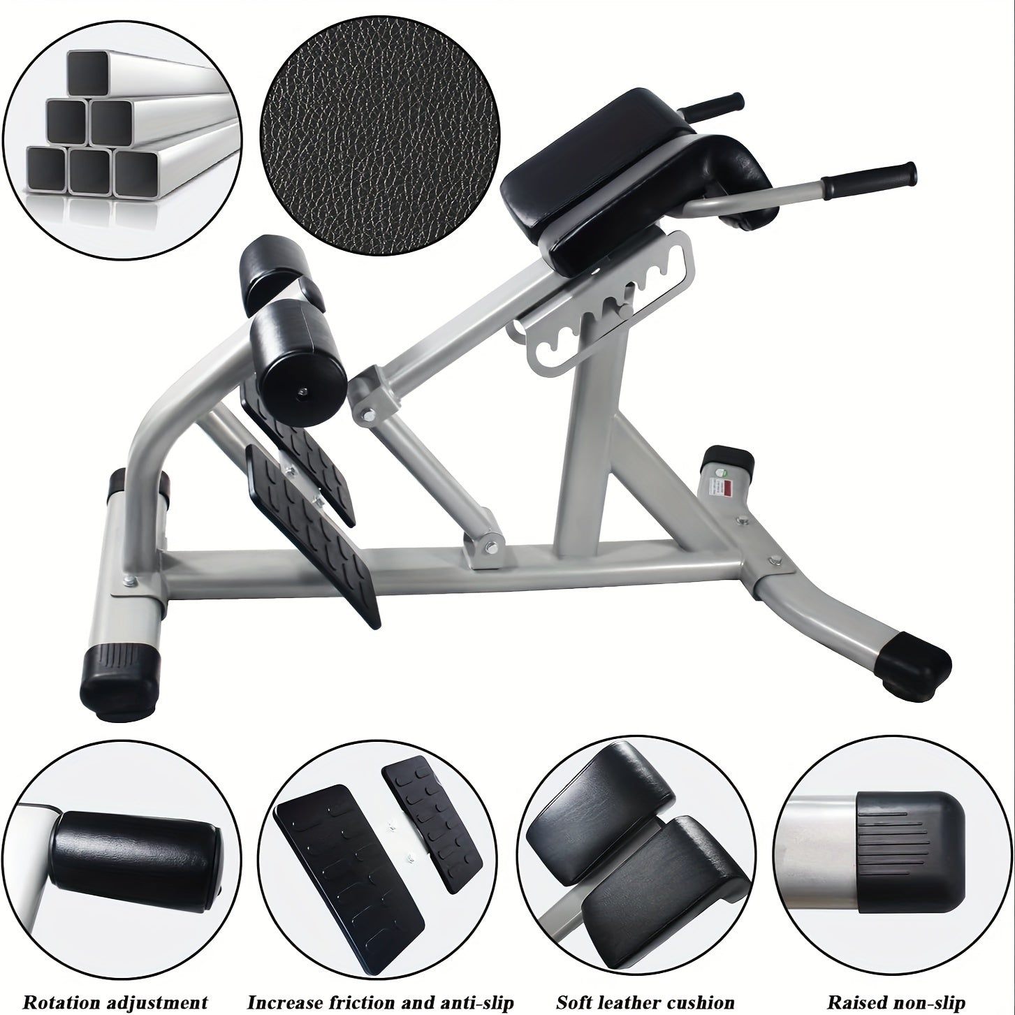 Adjustable Roman Chair Hyperextension Bench