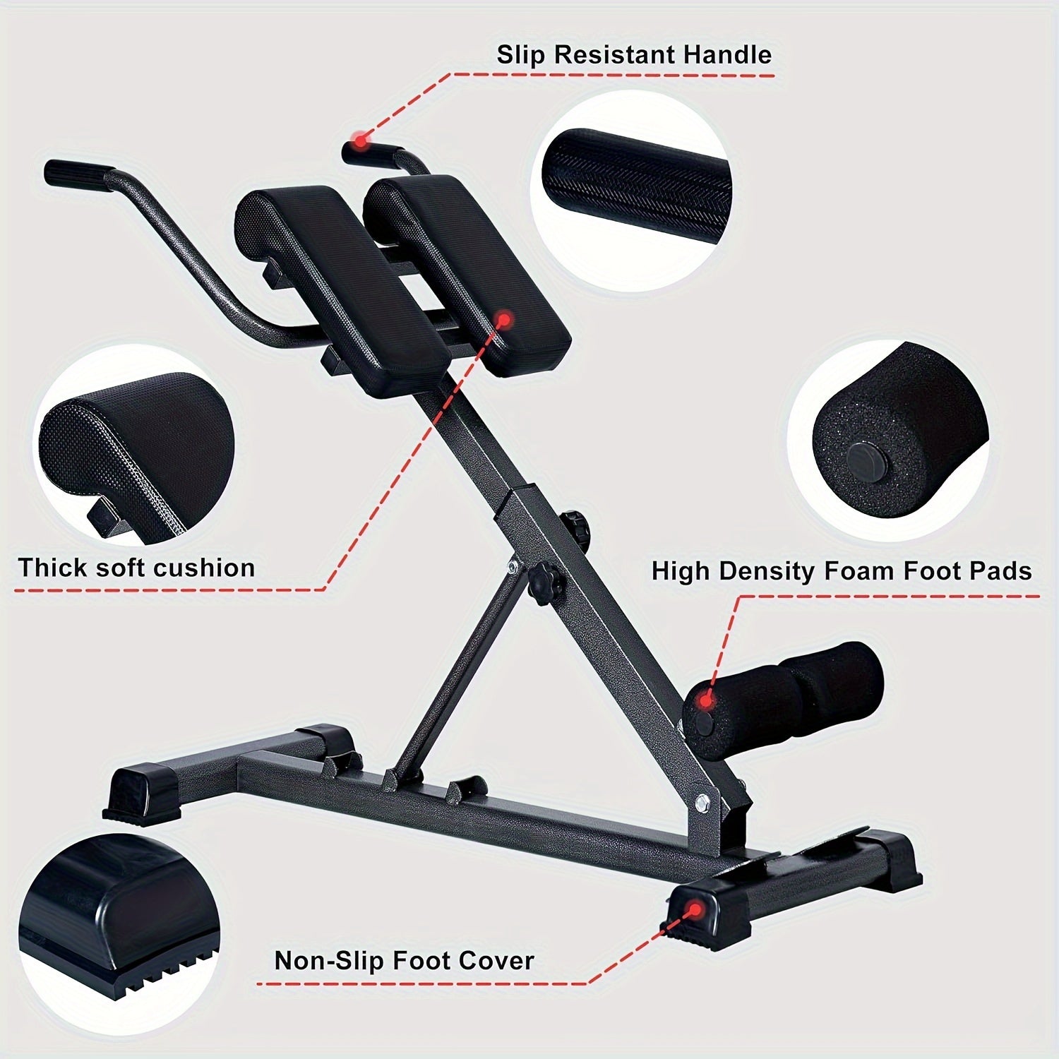 Adjustable Roman Chair / Back Hyperextension Bench