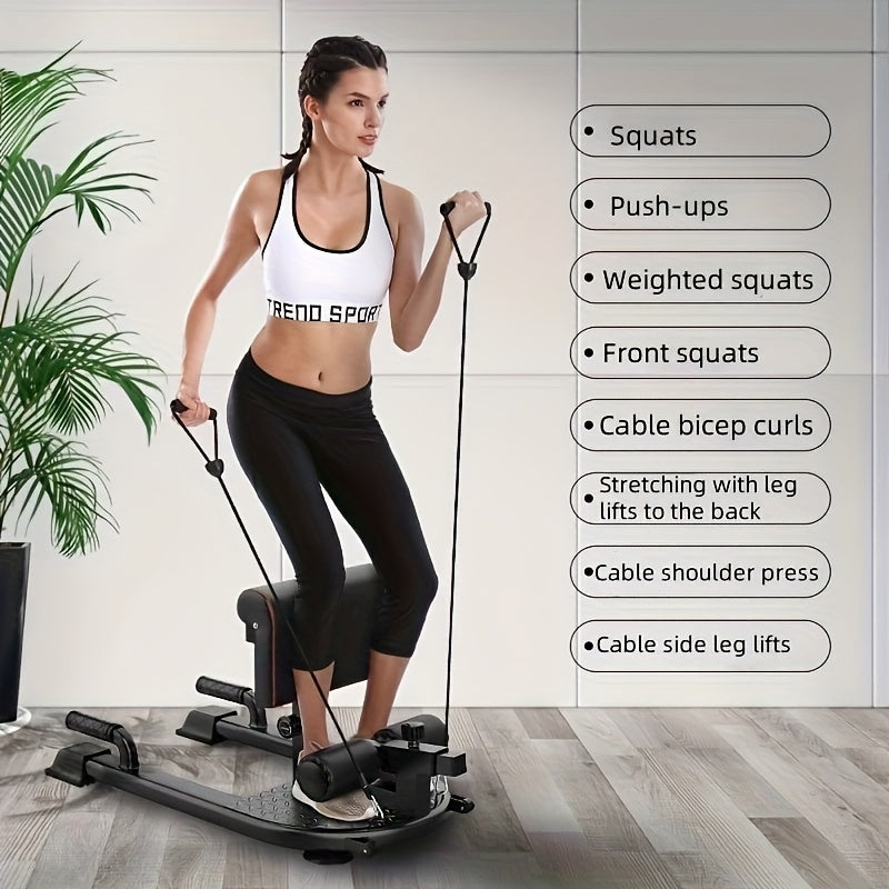 Multi-Functional Squat Trainer with Resistance Bands