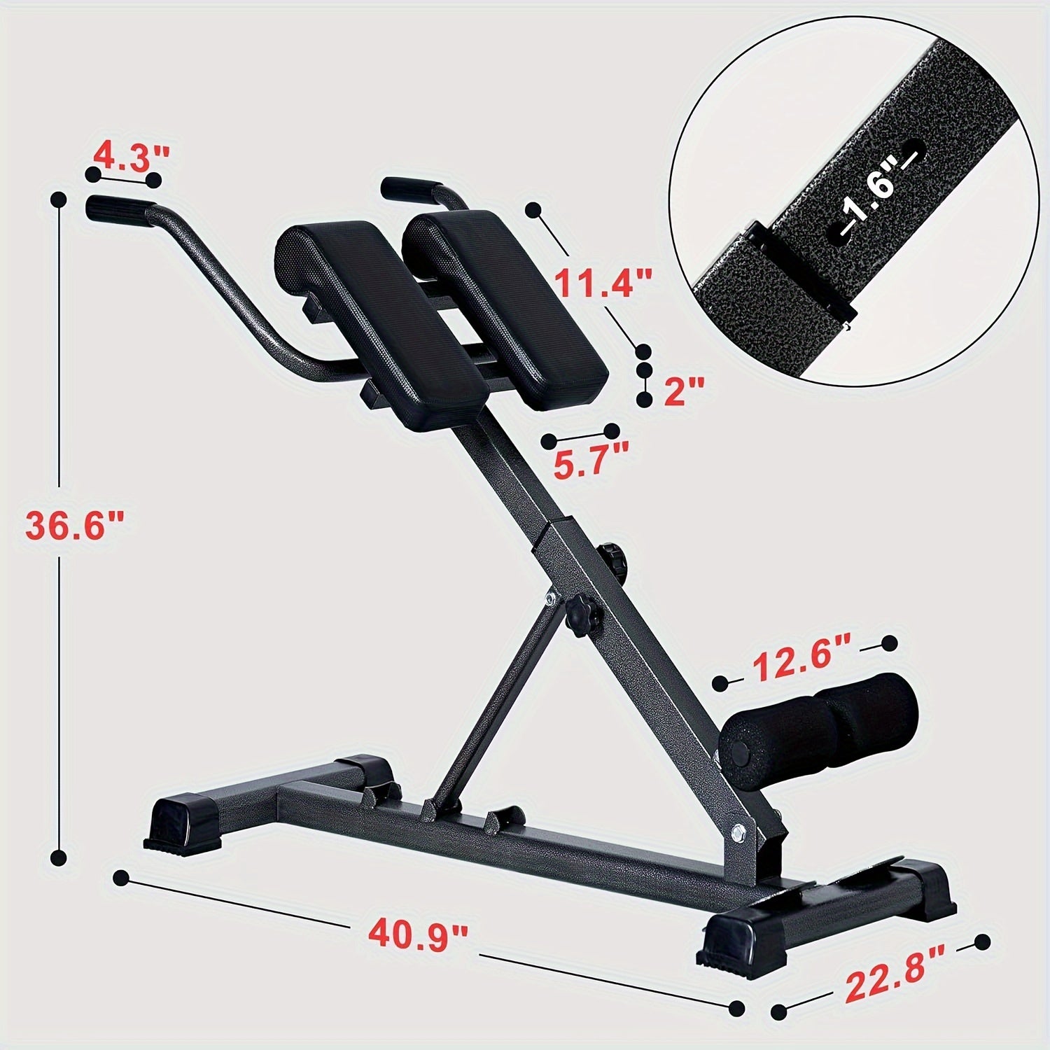 Adjustable Roman Chair / Back Hyperextension Bench