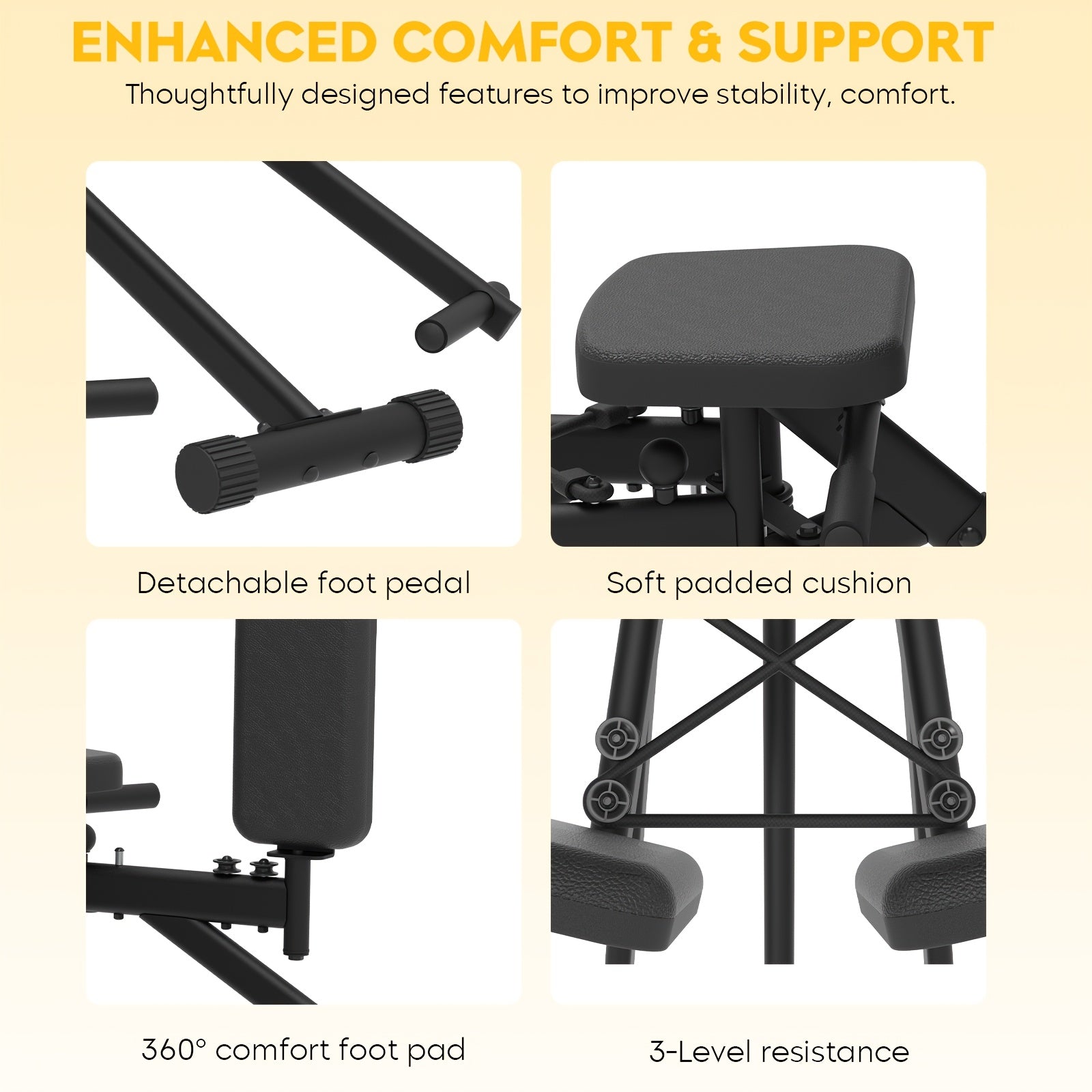 3-in-1 Hip Abductor & Thigh Trainer Machine