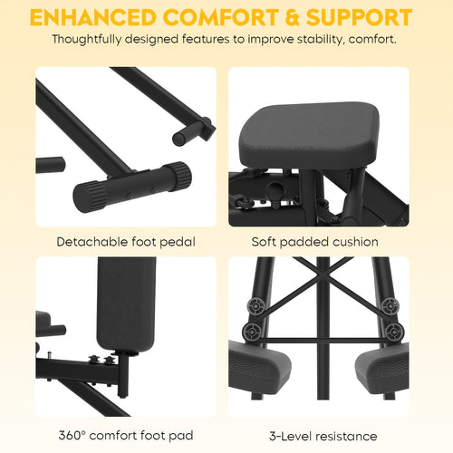 3-in-1 Hip Abductor & Thigh Trainer Machine
