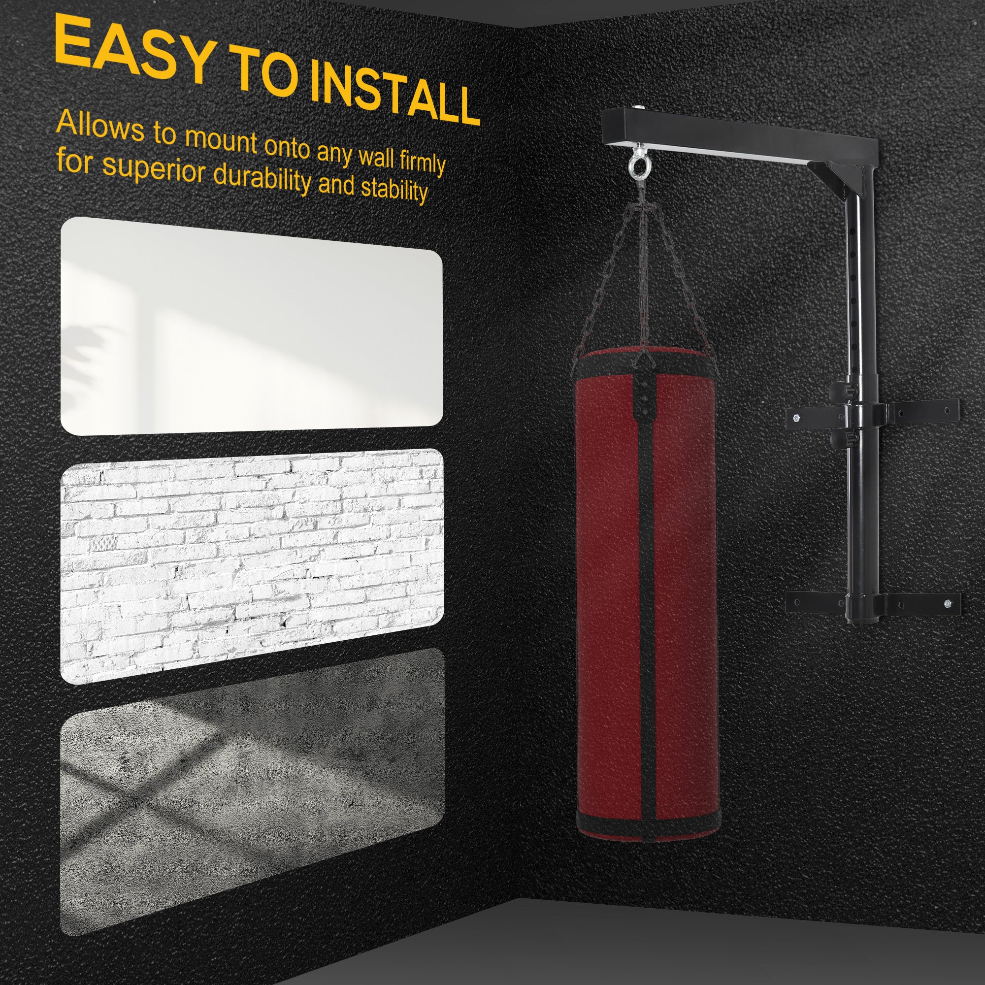 Adjustable Heavy Bag Wall Mount Bracket