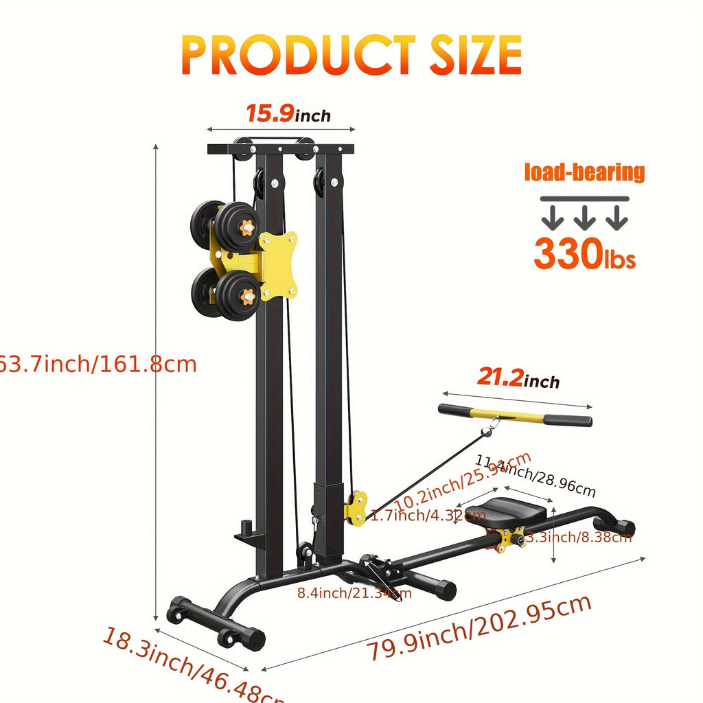 Foldable Cable Row Machine