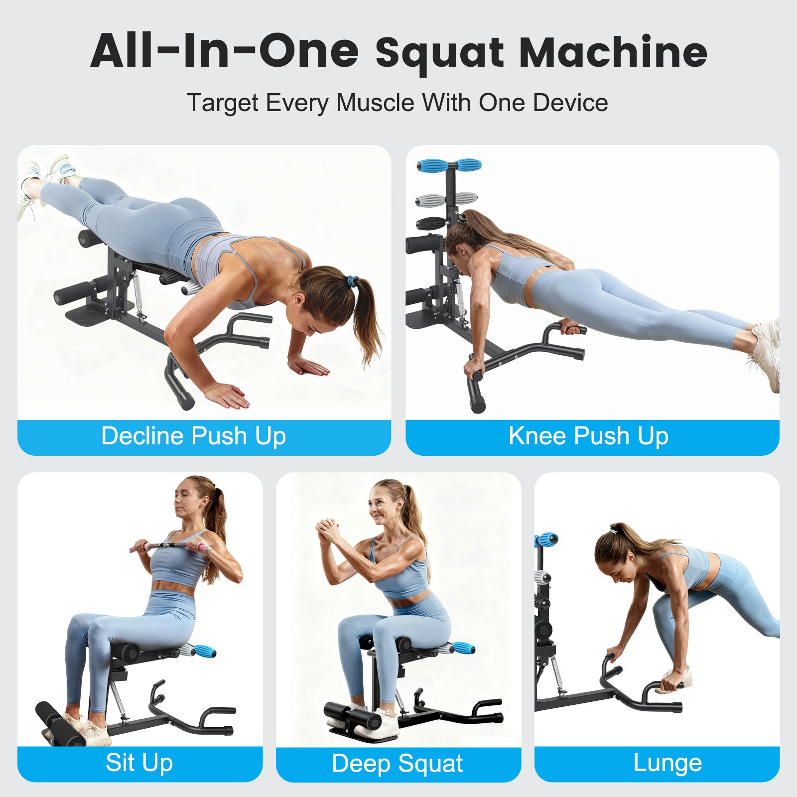 All-in-One Squat & Core Trainer Machine