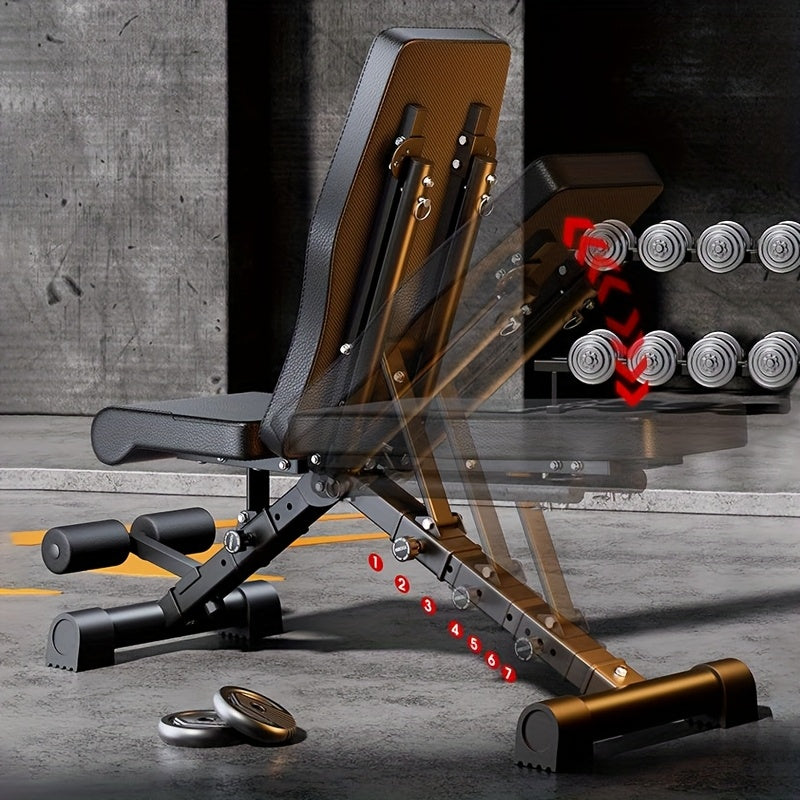 13-in-1 Adjustable Multifunctional Weight Bench with Cable System